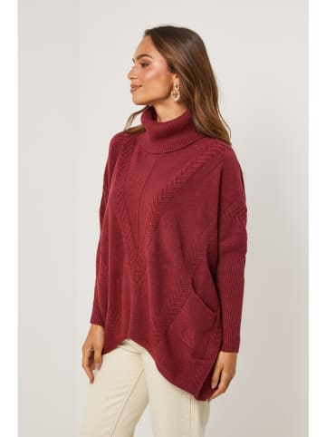 Soft Cashmere Rollkragenpullover in Bordeaux