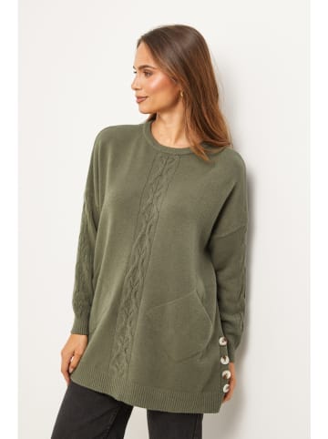 Soft Cashmere Pullover in Khaki