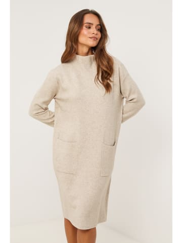 Soft Cashmere Gebreide jurk taupe