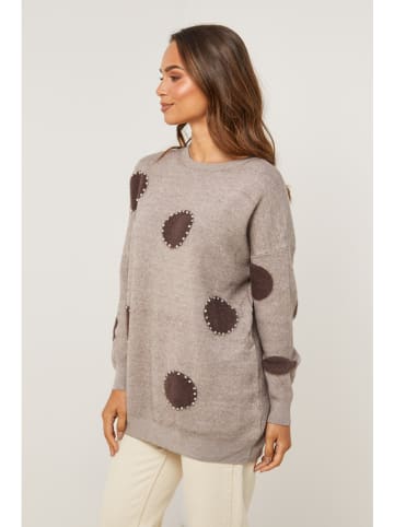 Soft Cashmere Pullover in Taupe