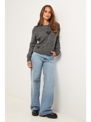 Soft Cashmere Trui donkergrijs