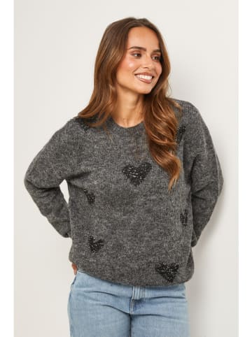 Soft Cashmere Trui donkergrijs