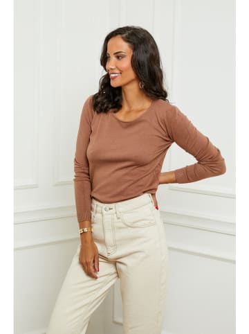 Soft Cashmere Trui lichtbruin