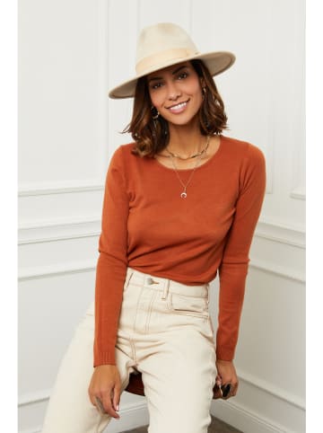 Soft Cashmere Trui roestrood