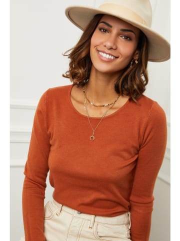 Soft Cashmere Trui roestrood