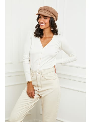 Soft Cashmere Kardigan w kolorze białym