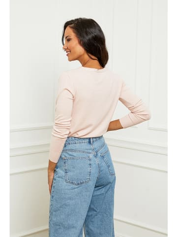 Soft Cashmere Cardigan in Rosa