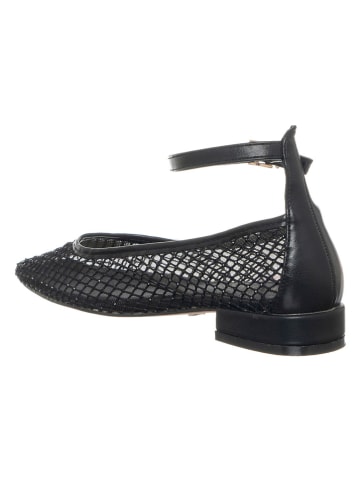 Patrizia Pepe Skórzane baleriny w kolorze czarnym
