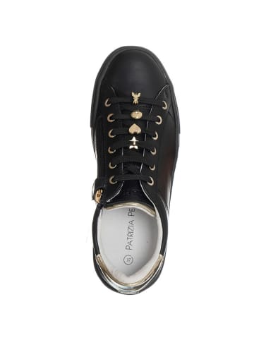 Patrizia Pepe Skórzane sneakersy w kolorze czarnym