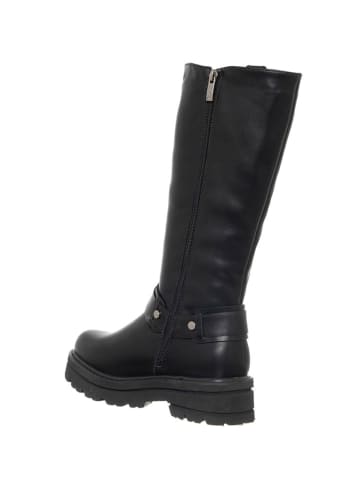 Patrizia Pepe Skórzane kozaki zimowe w kolorze czarnym