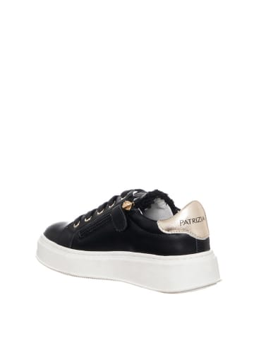 Patrizia Pepe Skórzane sneakersy w kolorze czarnym