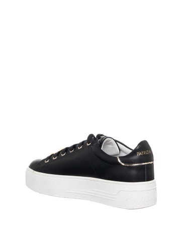 Patrizia Pepe Leder-Sneakers in Schwarz
