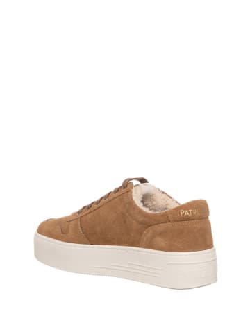 Patrizia Pepe Leder-Sneakers in Hellbraun