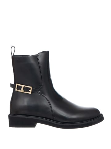 Patrizia Pepe Skórzane botki w kolorze czarnym