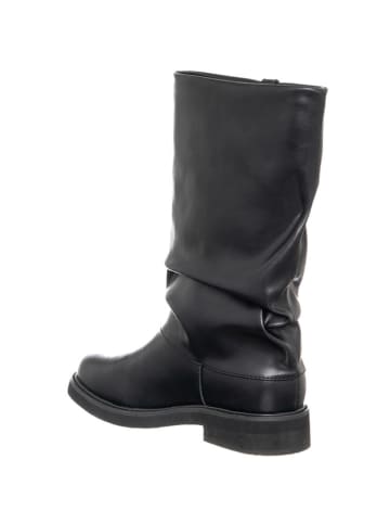 Patrizia Pepe Skórzane kozaki w kolorze czarnym