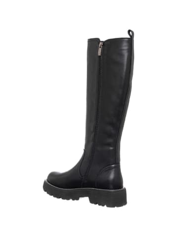 Patrizia Pepe Skórzane kozaki w kolorze czarnym