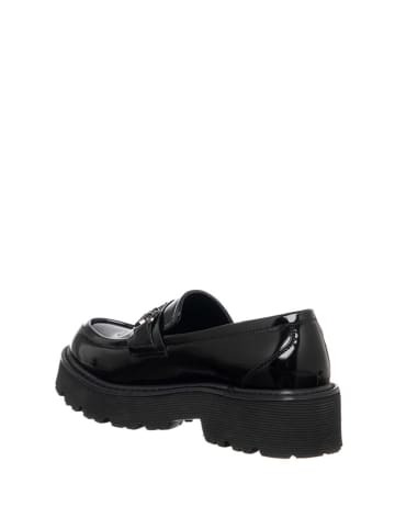Patrizia Pepe Skórzane mokasyny w kolorze czarnym