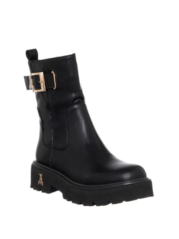 Patrizia Pepe Skórzane botki w kolorze czarnym