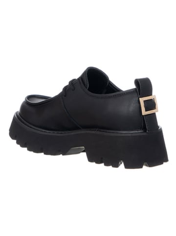 Patrizia Pepe Leren veterschoenen zwart