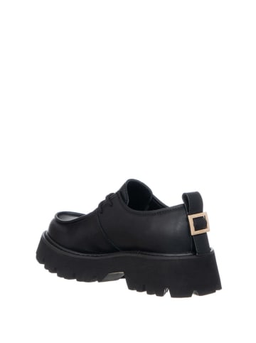 Patrizia Pepe Skórzane trzewiki w kolorze czarnym