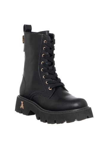 Patrizia Pepe Skórzane botki w kolorze czarnym