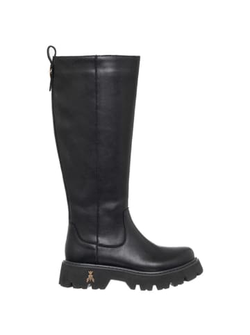 Patrizia Pepe Skórzane kozaki w kolorze czarnym