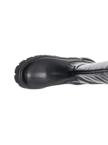 Patrizia Pepe Leder-Stiefel in Schwarz