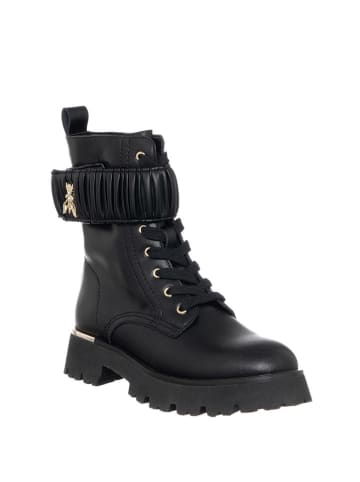 Patrizia Pepe Skórzane botki w kolorze czarnym