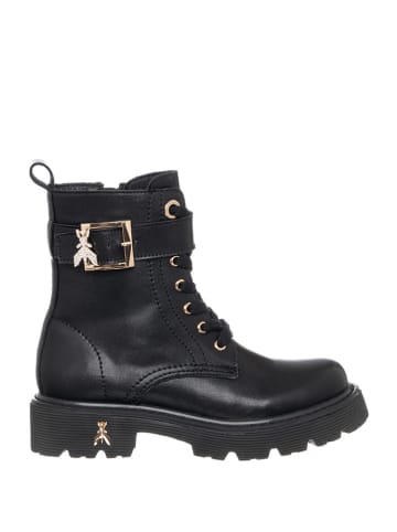 Patrizia Pepe Skórzane botki w kolorze czarnym