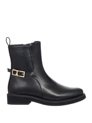 Patrizia Pepe Skórzane botki w kolorze czarnym