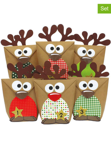 G. Wurm 58-częściowy zestaw DIY - kalendarz adwentowy w kolorze jasnobrązowym