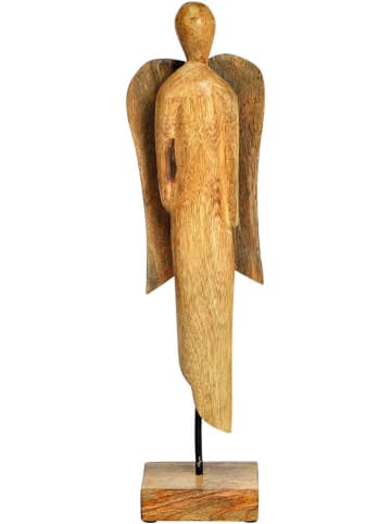 G. Wurm Decoratief figuur "Engel" lichtbruin - (B)22 x (H)27 x (D)5 cm
