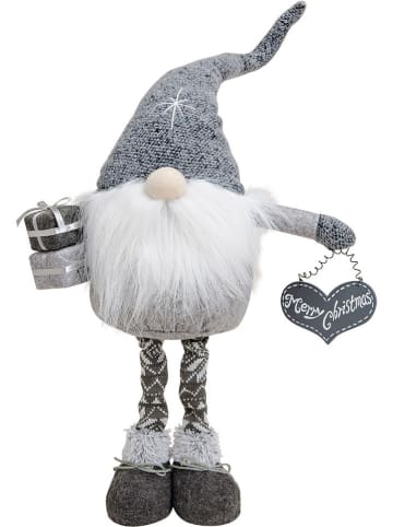 G. Wurm Decoratief figuur "Merry X-mas" grijs - (B)26 x (H)70 x (D)15 cm