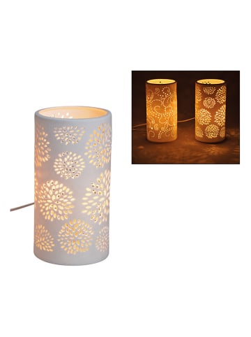 G. Wurm Lampa stołowa "Oval" w kolorze białym - wys. 20 cm