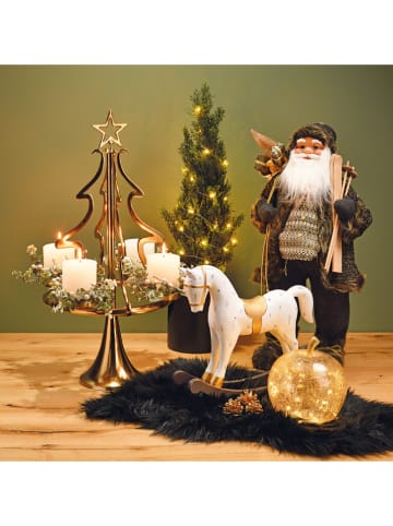 G. Wurm Dekoracja LED "Apple" w kolorze beżowym - wys. 24 x Ø 22 cm