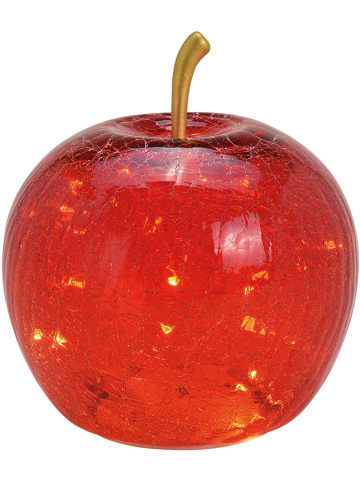 G. Wurm Decoratief ledobject "Appel" rood - (H)17 cm x Ø 16 cm