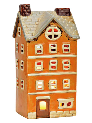 G. Wurm Świecznik "House" w kolorze jasnobrązowym - 11 x 22 x 9 cm