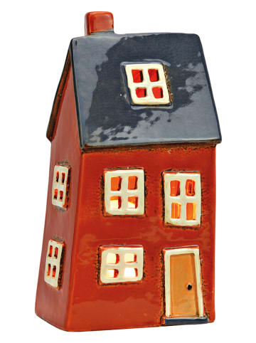 G. Wurm Świecznik "House" w kolorze czerwonym - 12 x 23 x 9 cm