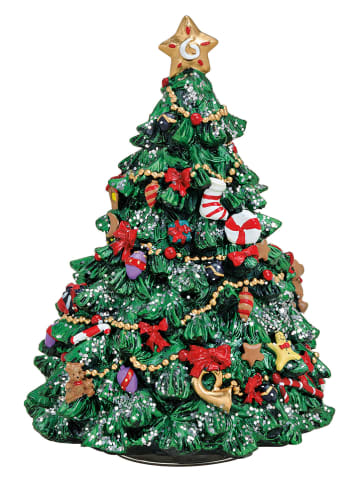 G. Wurm Pozytywka "Music Box" w kolorze zielonym - wys. 16 x Ø 12 cm