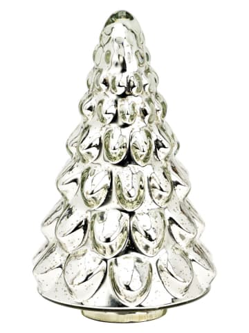 G. Wurm Decoratief figuur ''Tannenbaum'' zilverkleurig - (H)23 x Ø 14 cm