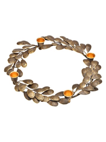 G. Wurm Kaarshouder "Adventskranz" bruin - (B)28 x (H)4 x (D)28 cm