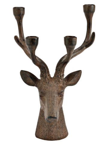G. Wurm Kaarshouder "Hirschkopf" bruin - (B)21 x (H)34 x (D)15 cm