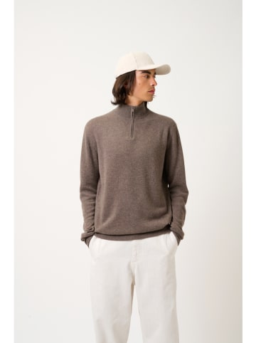 AUTHENTIC CASHMERE Kaszmirowy sweter "Ambin" w kolorze jasnobrązowym