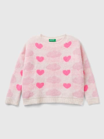 Benetton Sweter w kolorze jasnoróżowym