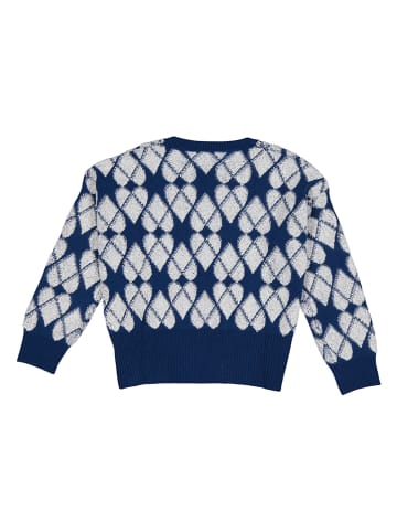 Benetton Trui donkerblauw/wit