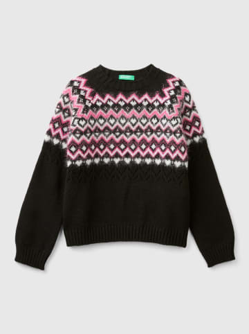 Benetton Sweter w kolorze czarnym