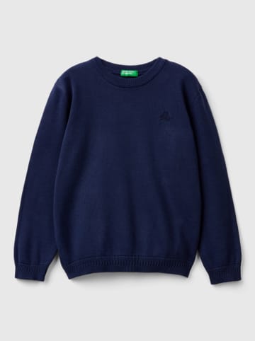 Benetton Sweter w kolorze granatowym