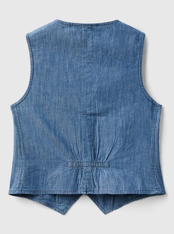 Benetton Kamizelka dżinsowa w kolorze niebieskim