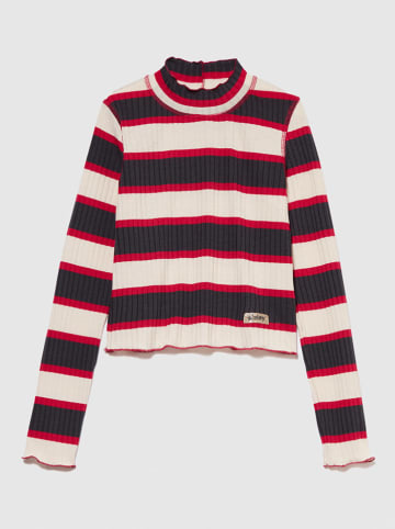 Sisley Longsleeve crème/zwart/rood