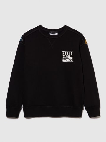 Sisley Sweatshirt zwart/meerkleurig